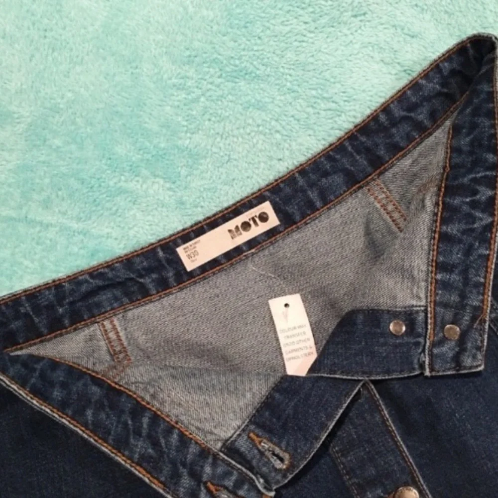 Topshop denim mini skirt